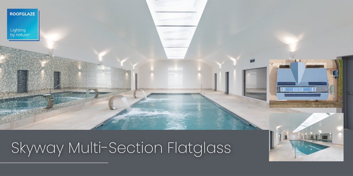Letts Swim: Where modern architecture seamlessly blends with natural light, evoking an outdoor ambience.

Find out more ➡️ roofglaze.co.uk/letts-swim-cas…

📷- Alexander Parnell 
🏠- Embrace Architecture
🔩- Skyway Multi-Section Flatglass Manufactured by Roofglaze
