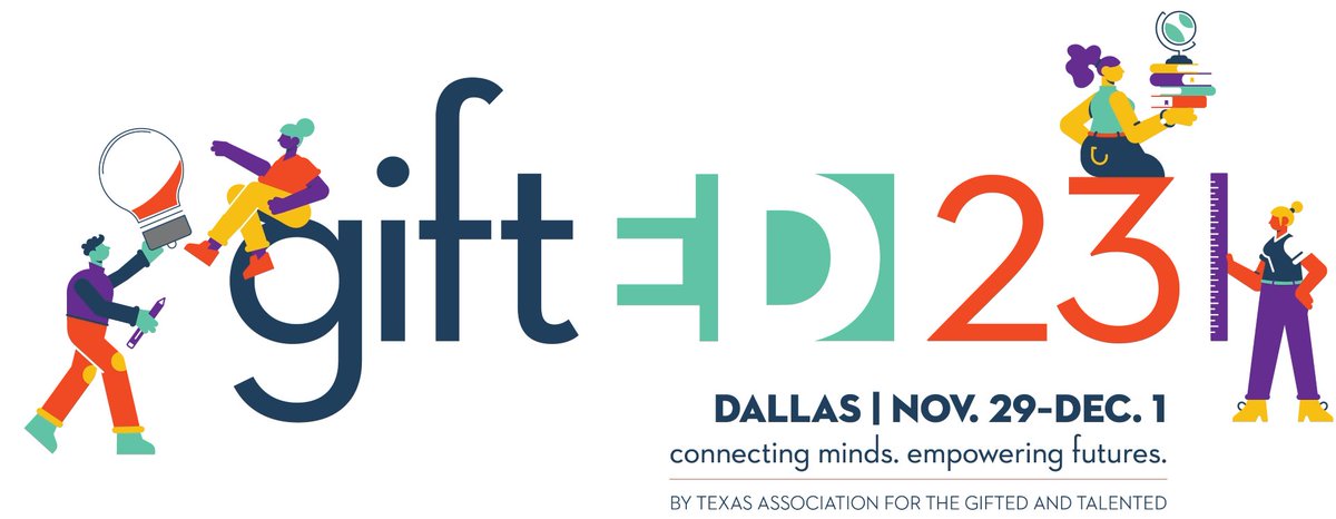 Project Education will be presenting at #giftED23! Join us and other passionate advocates Nov 29-Dec 1 in Dallas as we share gifted education strategies at this one-of-a-kind professional learning experience. @txgifted #tagt tagtconference.org