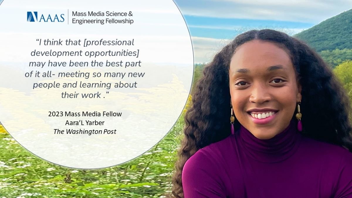 Seize the opportunity to network with professionals next summer by applying to MMF! Work with fellows like @yarber79, learn from journalism and newsroom experts, and immerse yourself in the world of #SciComm Learn more and apply at aaas.org/mmf by Jan 1!