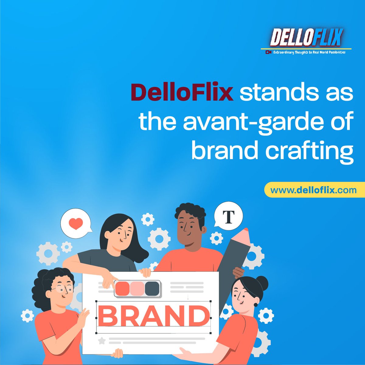 DelloFlixLLC's tweet photo. In a world where brands are the architects of experiences, DelloFlix stands as the avant-garde of brand crafting. Our approach to branding goes beyond the ordinary; we sculpt an identity that resonates with the very soul of your business.

#marketing #delloflixllc #delloflix https://t.co/zryRvSYZPG