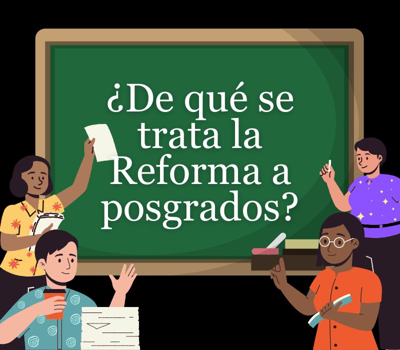 Buenos días ☀️
Junto con <a href="/felizxvy/">Felipe Campos</a> construimos estas piezas gráficas porque queríamos explicar la reforma a posgrados en la U. 
Intentamos que fuera lo más claro posible, pero si tienen alguna pregunta o comentario, estaremos muy pendientes para responderles 🥺