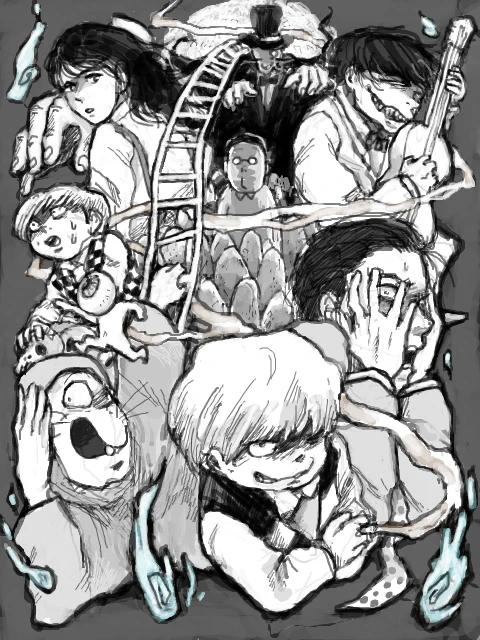 手フ゛□ですこすこ描いた墓👹絵あった 