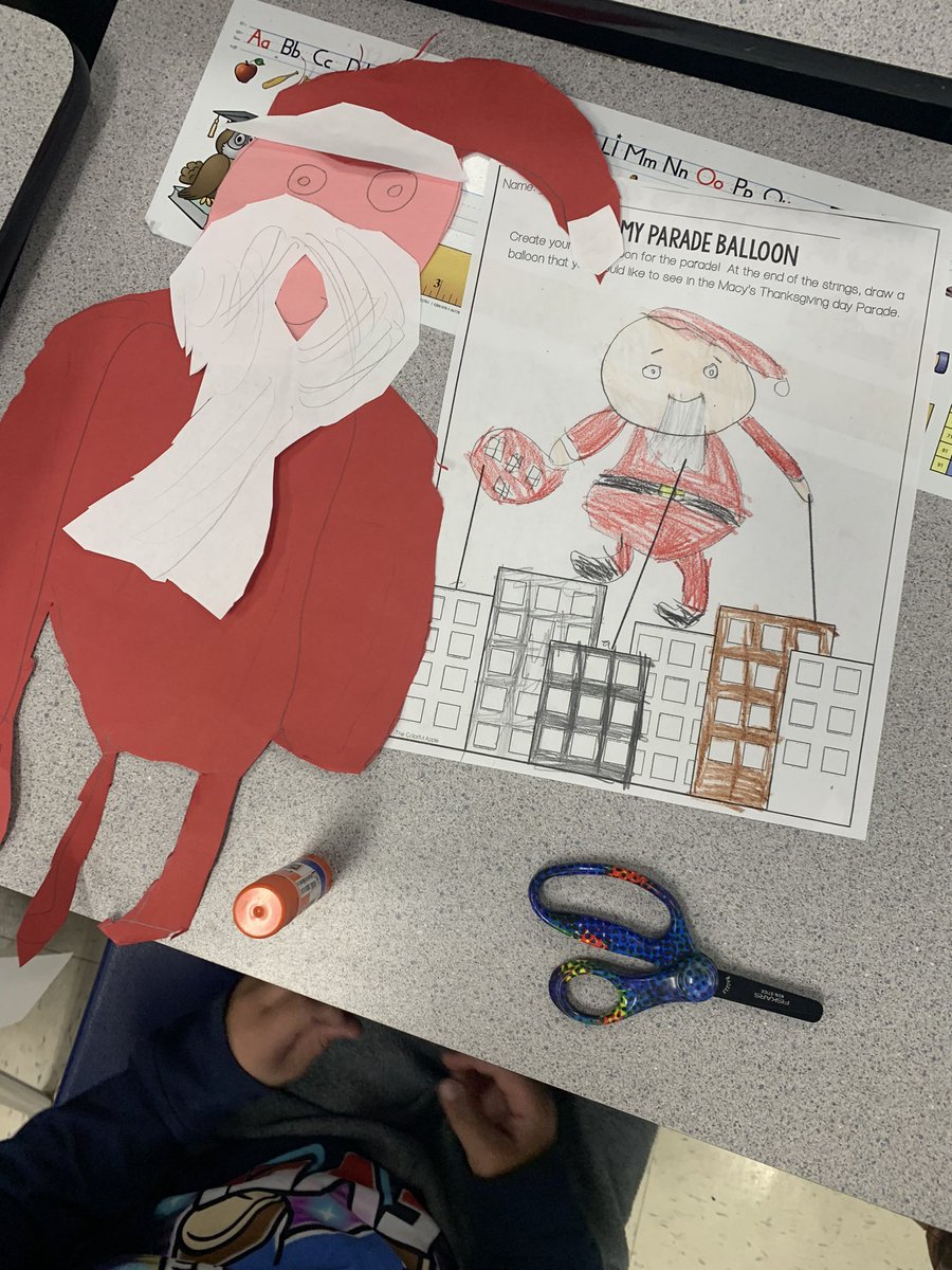 After reading Balloons Over Broadway, we designed and created our own Macy’s Thanksgiving Day Balloons! 🦃 🎈
