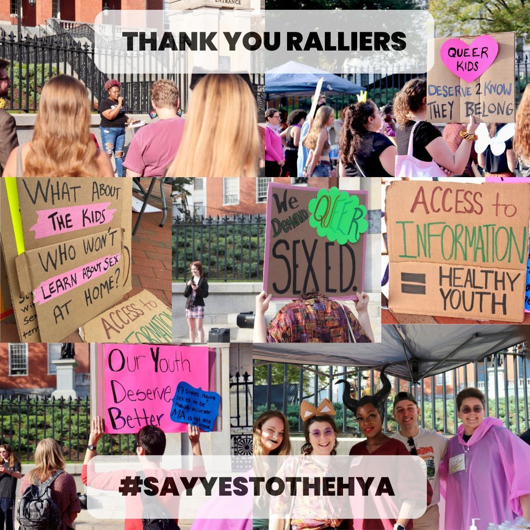 Last month, the Healthy Youth Act Coalition rallied at the Massachusetts State House to say “Sex Ed is not Spooky” and uplift the voices of advocates demanding comprehensive sex ed. 

Click the link to get involved!
buff.ly/3YBXr9c

#MApoli #HealthyYouthAct #SayYEStoHYA
