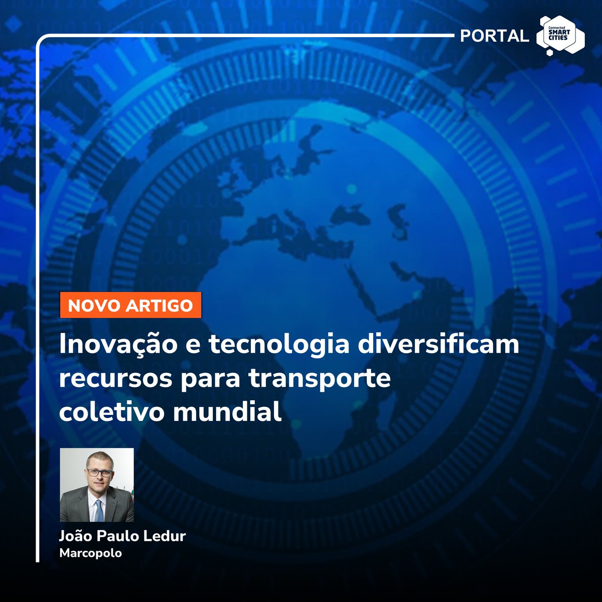 Confira o artigo do colunista do Portal CSC: Joao Paulo  Ledur, diretor de Estratégia e Transformação Digital da Marcopolo, sobre "Inovação e tecnologia diversificam recursos para transporte coletivo mundial”.

Acesse o artigo: mla.bs/65e8ecb2
