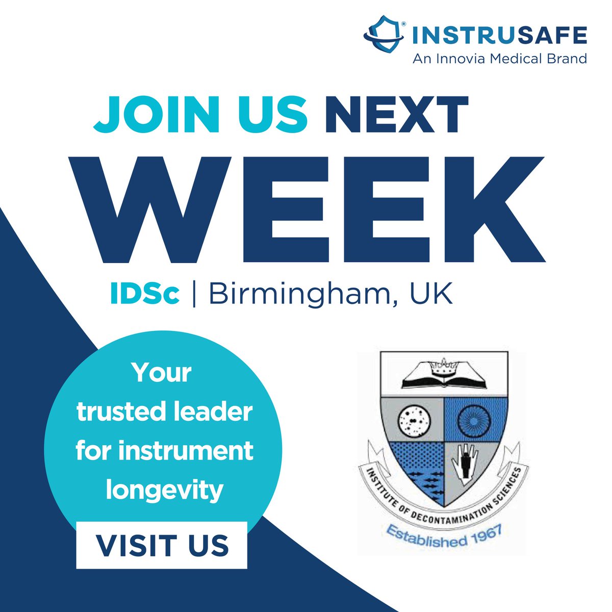 InnoviaMedical's tweet photo. Join us NEXT WEEK at the 17th IDSc Annual Conference in Birmingham! We can't wait to showcase our premium @InstruSafe sterile processing essentials. We look forward to seeing you there!
#IDSC #sterileprocessing #InstruSafe #InnoviaMedical https://t.co/8kRAVd9cSr