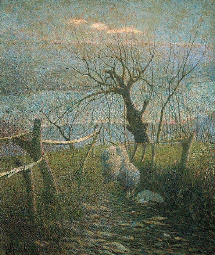 LuciaTassan's tweet photo. At evening, return to the sheepfold
🎨Grubicy De Dragon 🇮🇹1896
#divisionism
💙Serene evening everyone🫶 https://t.co/PdqORXuyil