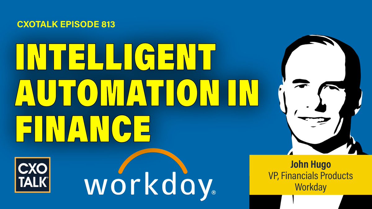 Feeding demand forecasting and scheduling w real-time data means "labor truly can be controlled by the company."
-- John Hugo, VP Financial Prods. &amp; G2M Retail + #hospitality <a href="/Workday/">Workday</a>
cxotalk.com/episode/intell…

#CXOTalk
#CFO #FPandA #WDAYVoices #HCM #Workforce