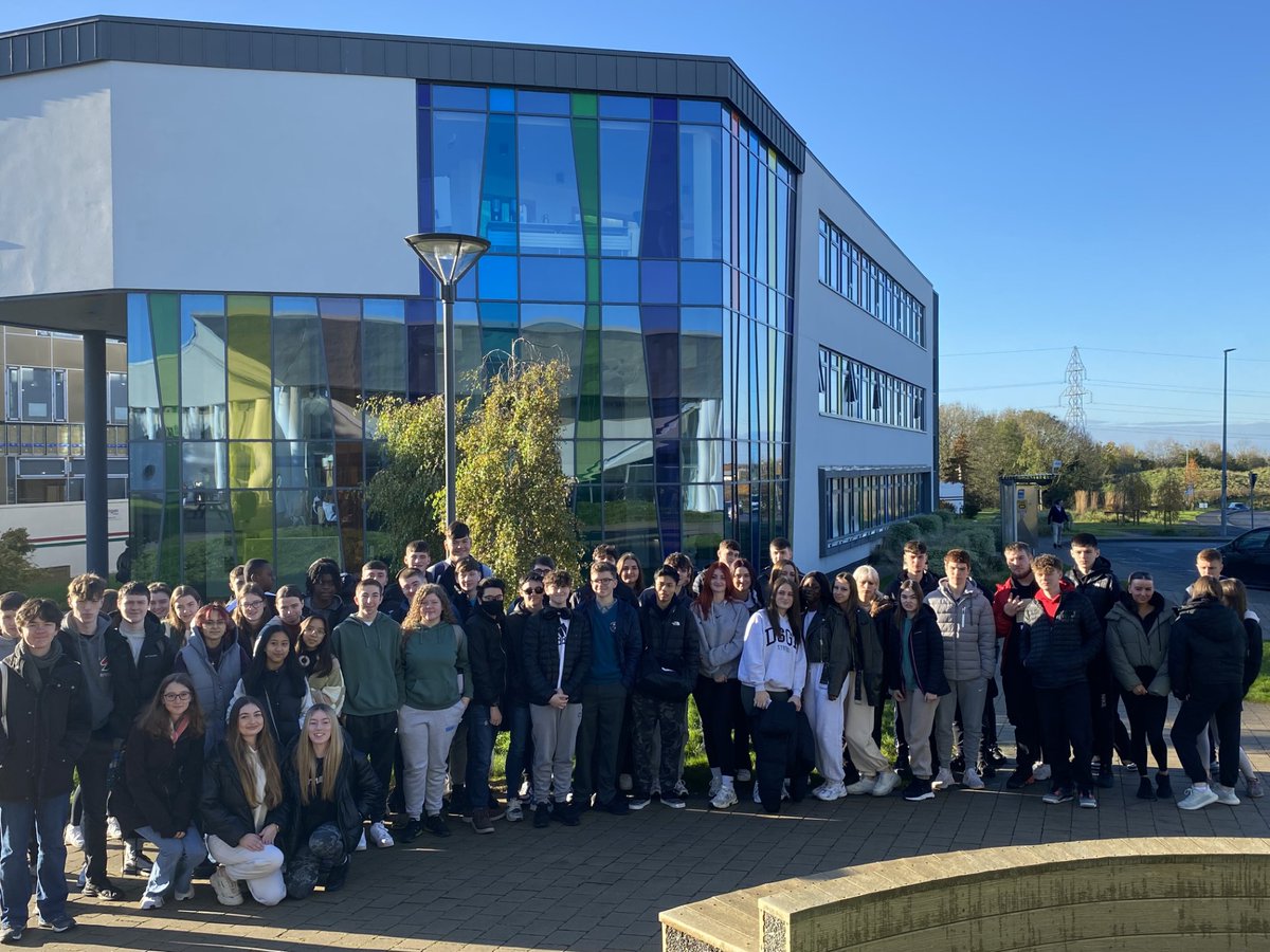 GuidanceCs's tweet photo. Our 6th year students @HartstownCS at the @TUDublin_BN open day. It was great to see past pupils Aishat &amp; Sylvia showing the students around and really enjoying their college courses. #futureoptions #cao #nextsteps @CollegeAware https://t.co/GmQHzcytpp