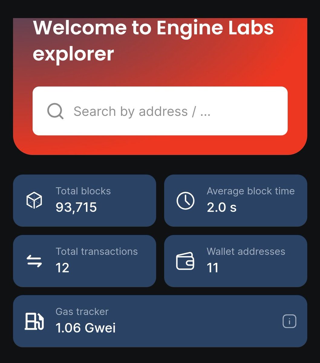 Engine_Labs's tweet photo. 11 wallet address and 12 Tx already tested!! 
Keep it up ENGINERS!!!

#BlockchainRevolution #BlockchainTechnology https://t.co/xHQd7oo7Kh