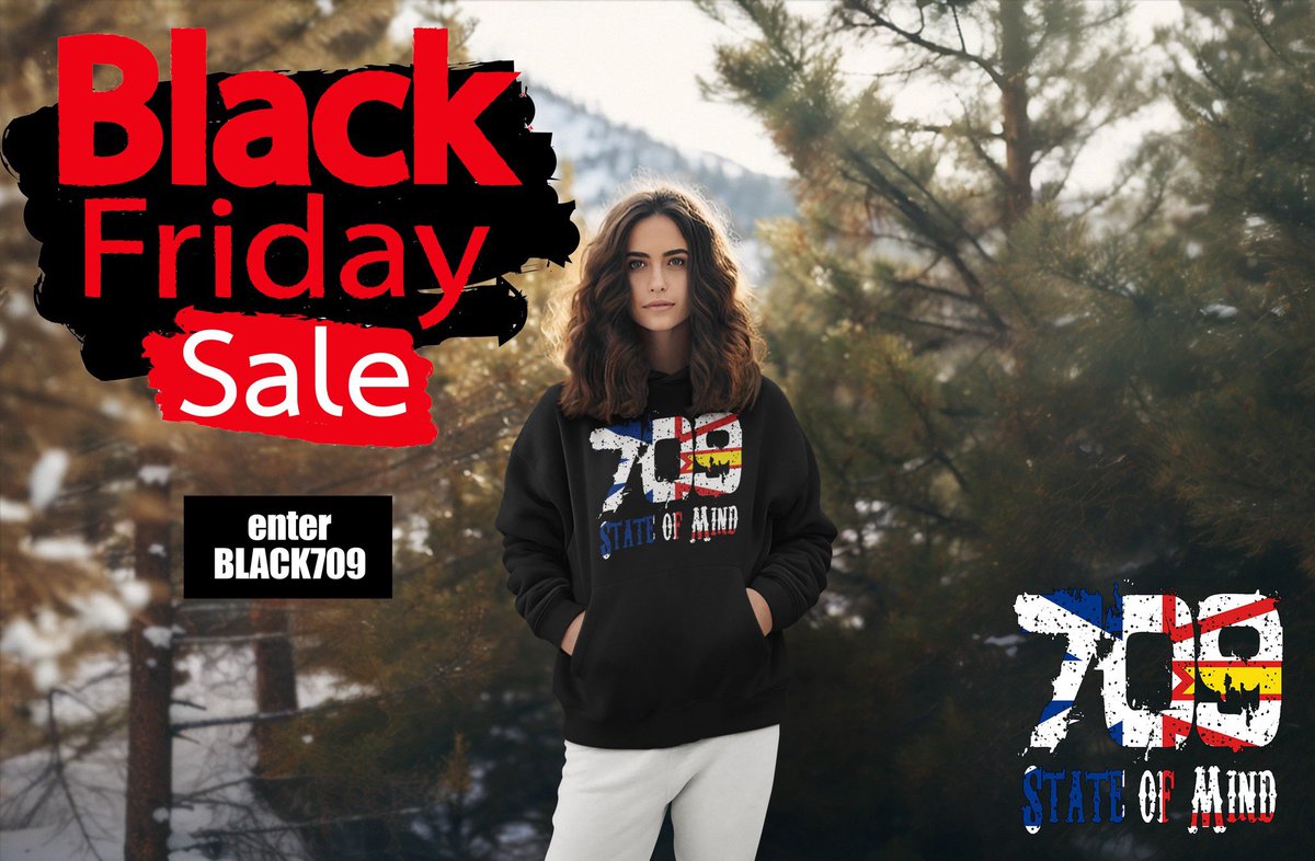 RockIslandGear's tweet photo. 📢⚫️ Dive into Black Friday with 709 State of Mind! 📢⚫️
🌊 Score 20% off NL Flag-inspired apparel. Use code BLACK709 at checkout. Elevate your style, showcase your Newfoundland pride! Hurry, offer ends Nov 30, 2023. 🪨⚓
https://t.co/UxbMZpvF5I
#BlackFriday #709StateofMind https://t.co/FEIiIspfRA