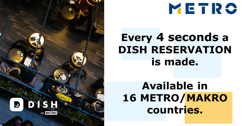 METRO_News's tweet photo. Don't miss reservations, increase occupancy and save valuable phone time with DISH Reservation, developed by @dish__digital - so that you can focus on your food creations, service and a memorable guest experience. #METROfact #LetsDoDish