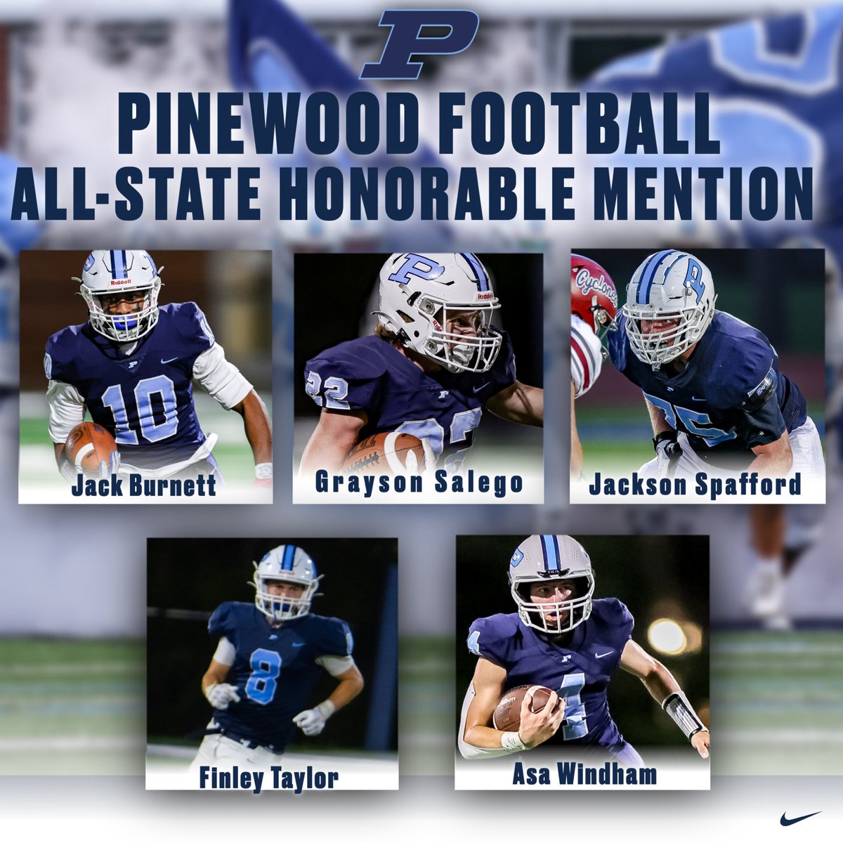 PPS_Football_'s tweet photo. Congratulations to the following members of our region champion football team on earning SCISA 3A post season awards for the 2023 football season. #GoPanthers https://t.co/SR48nAbEIG