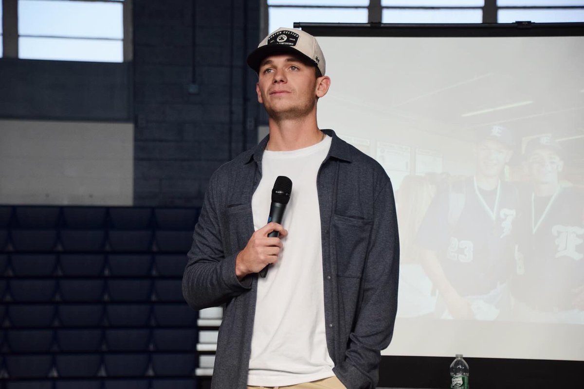 stalux's tweet photo. Yesterday, current @BlueWahoosBBall player and former @BCBirdBall, Cody Morissette, spoke to our school about his life, his journeys throughout high school and college, and chasing his dream of becoming a pro baseball player.

Thank you for visiting, Cody!
@CodyMorissette https://t.co/AcZTwZDfda
