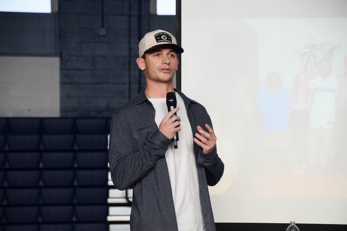 stalux's tweet photo. Yesterday, current @BlueWahoosBBall player and former @BCBirdBall, Cody Morissette, spoke to our school about his life, his journeys throughout high school and college, and chasing his dream of becoming a pro baseball player.

Thank you for visiting, Cody!
@CodyMorissette https://t.co/AcZTwZDfda
