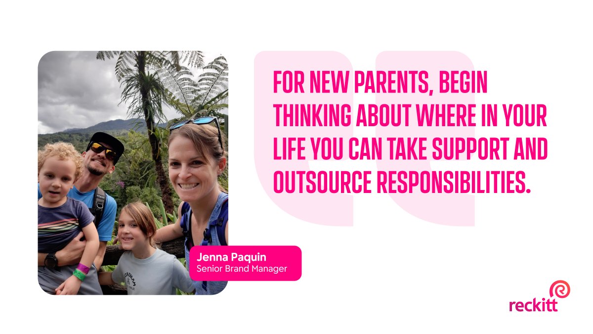 How can we actively support parents in the workforce? Between looking after two children and managing a busy team at work, Jenna understands that a working day can look different for everyone. Our people-first culture means finding arrangements that work for you. #WeAreReckitt