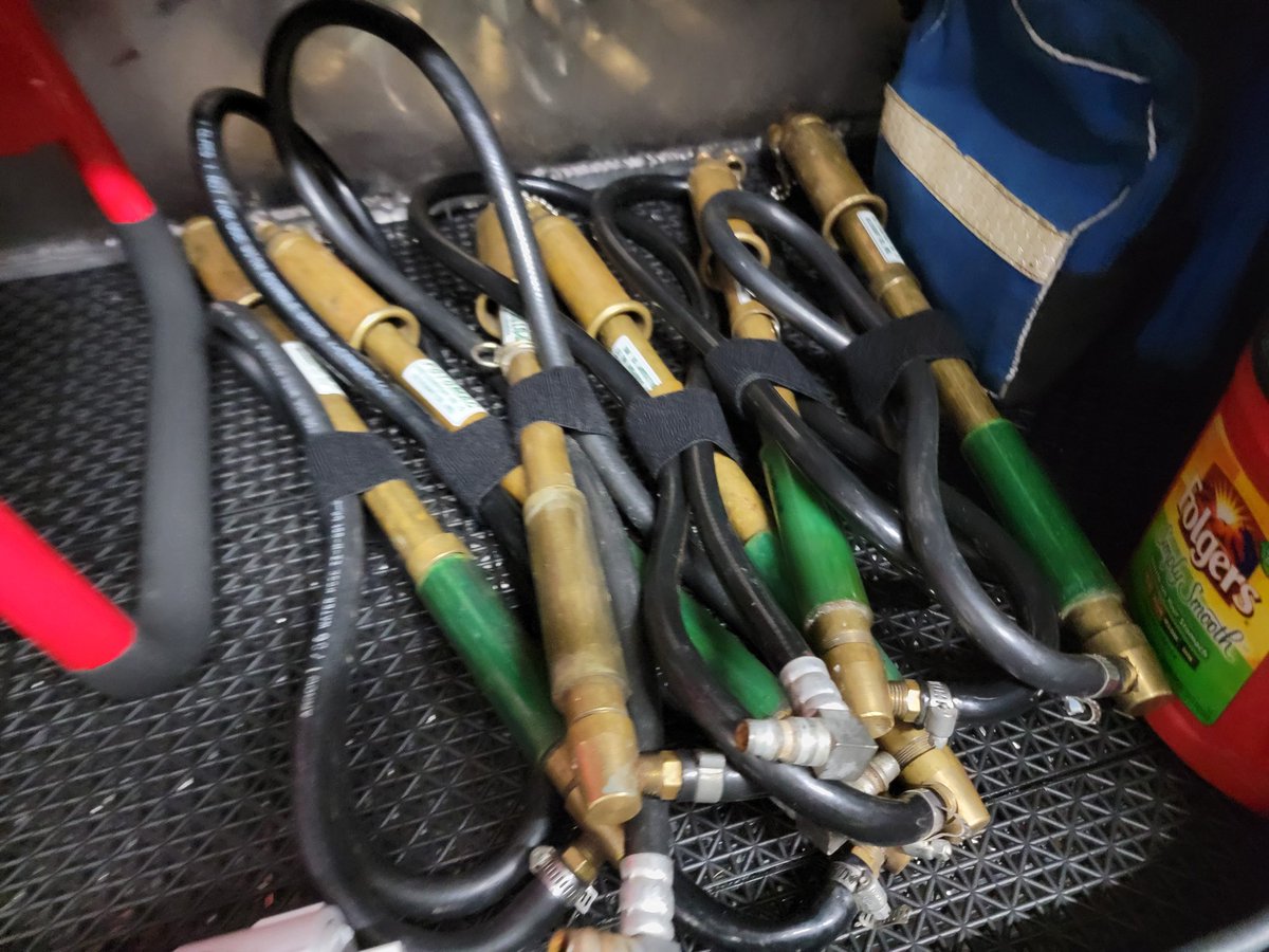 PotomacVFC2's tweet photo. As we continue our get-to-know-the-brush truck series this morning we wanted to show you the driver's side compartments. These house our hot stick, battery-operated lights, wildland backpacks, BLS Medical Equipment, and new Lifepak CR2 AEDs. #pfc2 https://t.co/b5y2kUSw0h