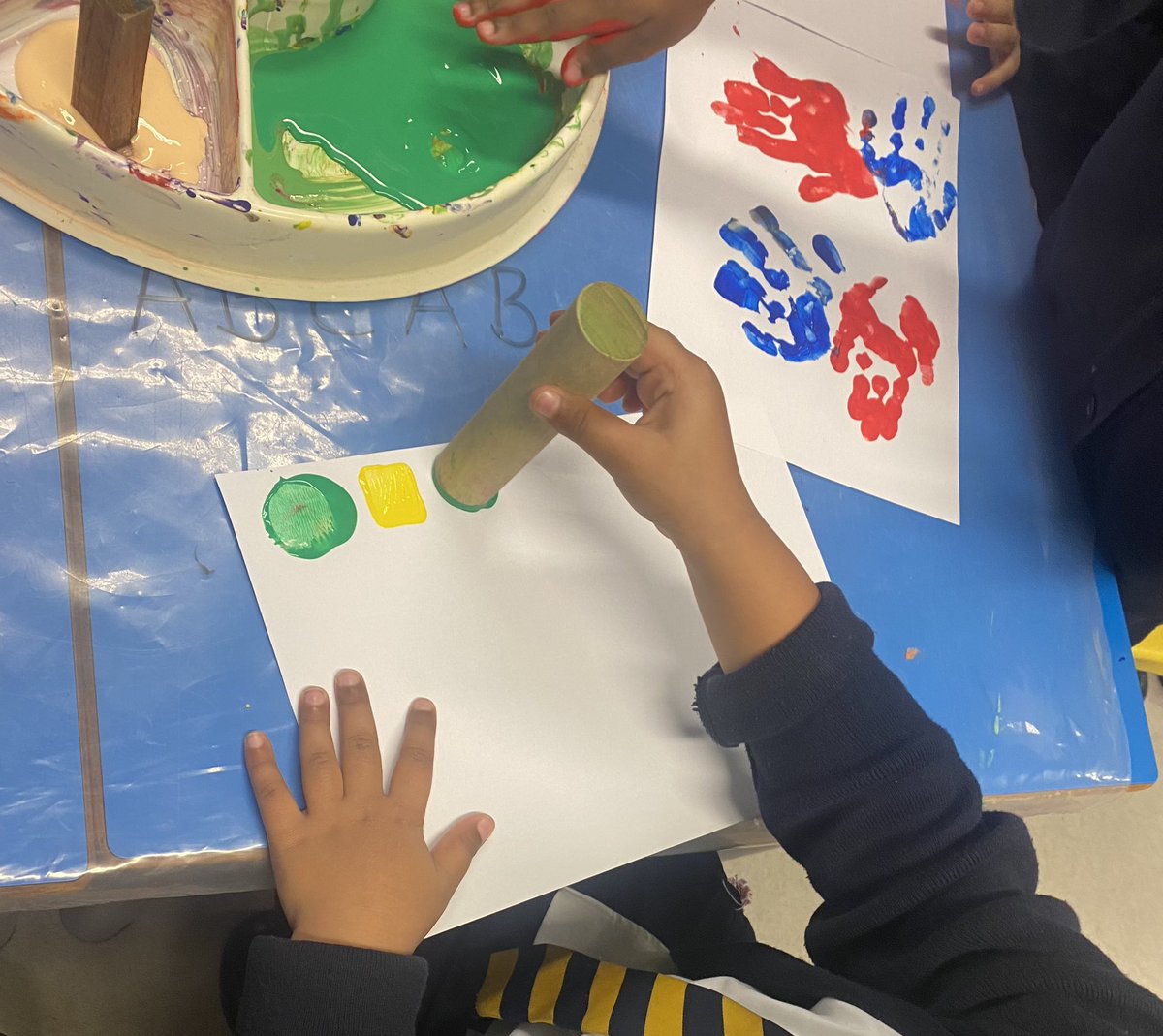 PrestonParkPrim's tweet image. In Reception, we have been exploring patterns in maths.  Children enjoyed copying, creating and repeating different patterns.  #mathsismagic #patternfun #LearningTodayLeadingTomorrow