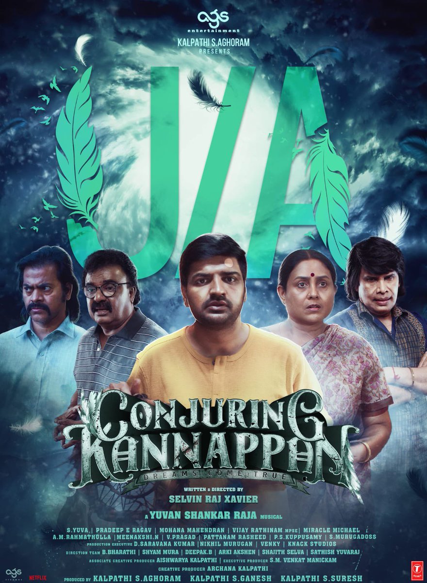 #ConjuringKannappan gets U/A ❤️ Produced by @Ags_production #KalpathiSAghoram #KalpathiSGanesh #KalpathiSSuresh Directed by @selvinrajxavier A @thisisysr musical @archanakalpathi @aishkalpathi @venkat_manickam @malinavin @actorsathish @ReginaCassandra @ElliAvrRam @actornasser…