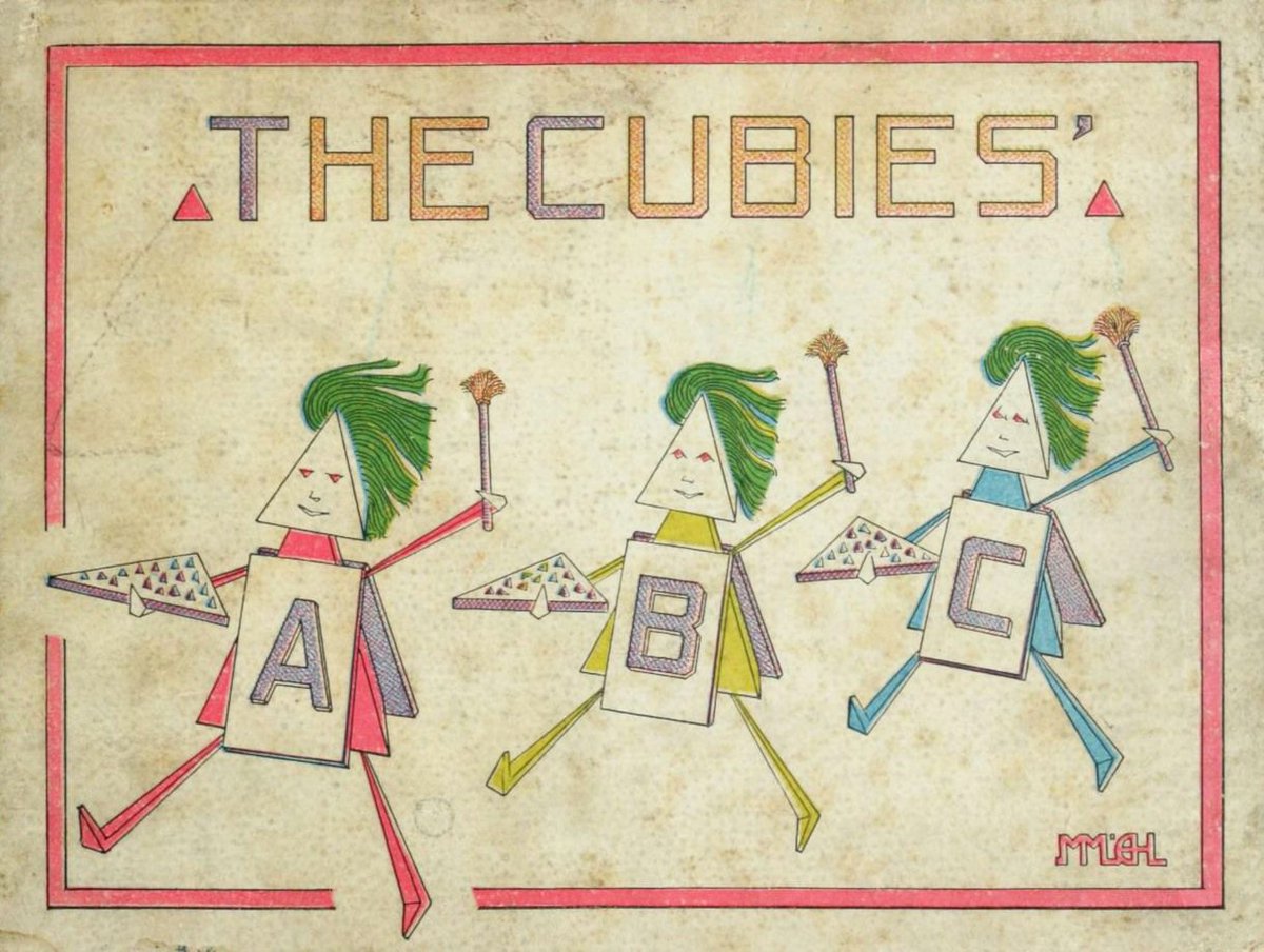 Front cover to The Cubies’ ABC, an alphabet book published in 1913 devoted to a satirical takedown of Impressionists, Cubists, Futurists, and all other pretenders to the crown of Art. More here: buff.ly/36sCemZ