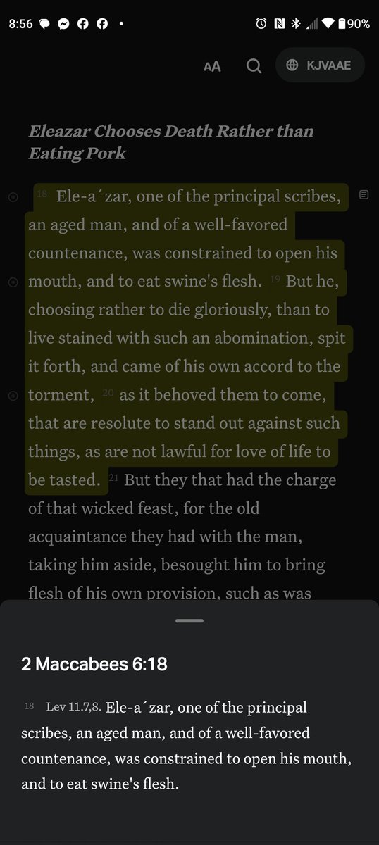 BrotherTra's tweet image. The old priest and prophets would choose death rather than be defiled by breaking God's dietary laws.  Pork was unclean yesterday, today, and forever.