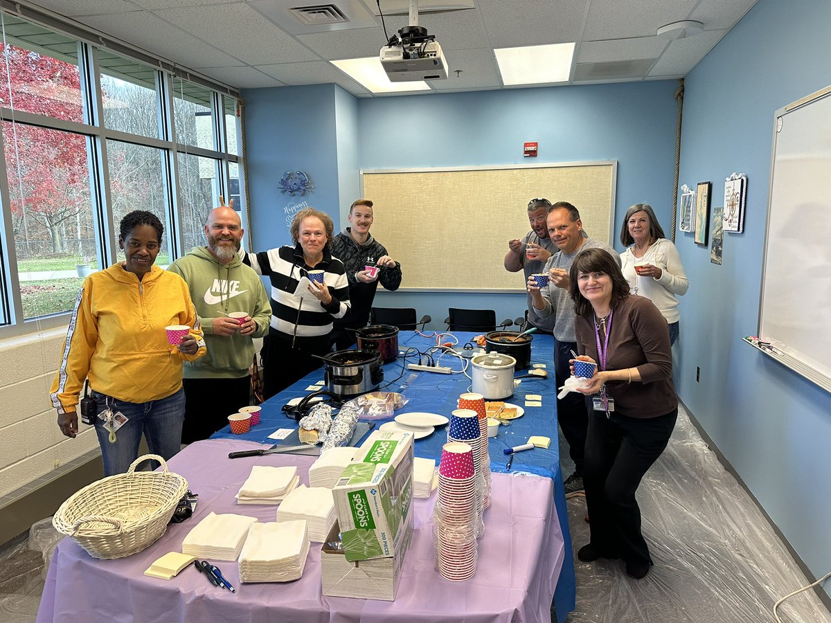 UMSHawks's tweet photo. And the winner of this year’s UMS Chili Cook Off is…..Ms. Colleen Barnes! Her beef and bacon chili was a big hit! Nothing like a good hearty chili on a cold weather fall day! Go Hawks! https://t.co/AfAiQbyISc