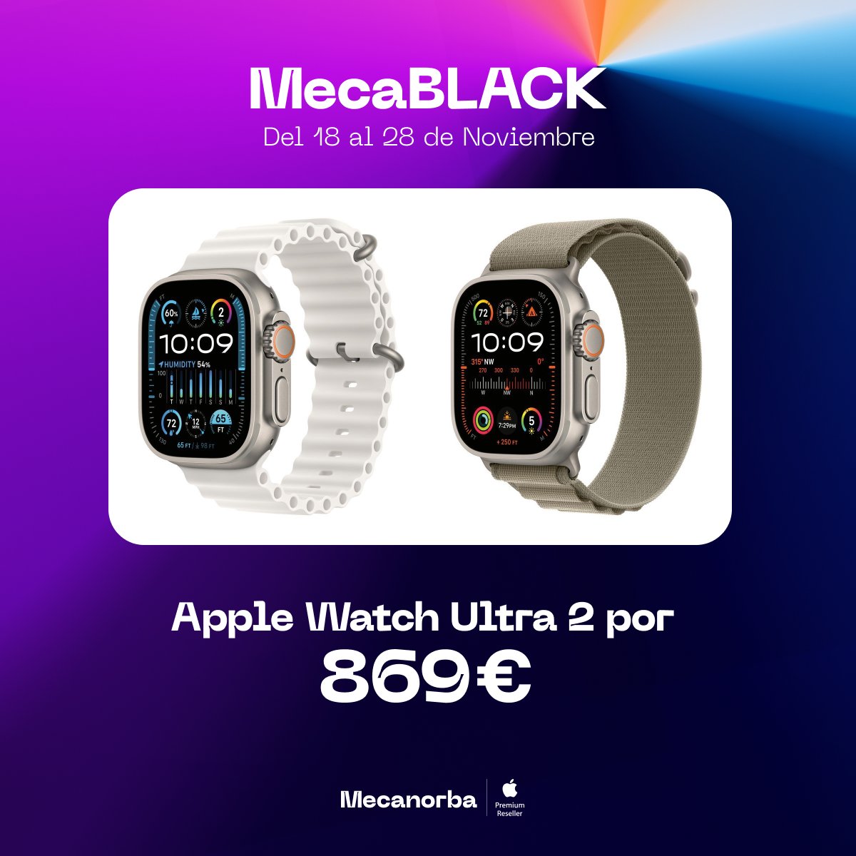 mecanorba's tweet photo. Estrenamos #BlackFriday con unos descuentos TOP!
✅10% Dto. en iMac, MacBook Pro y MacBook Air seleccionados.
✅3% Dto. en iPhone 15 iPhone, 15 Plus, 14, 14 Plus, 13, 11 y SE.
✅ Apple Watch Ultra por 649€ y más!
Visítanos en #Cáceres, #Badajoz y en https://t.co/KfppeFZDUI https://t.co/dK9eD78MkH
