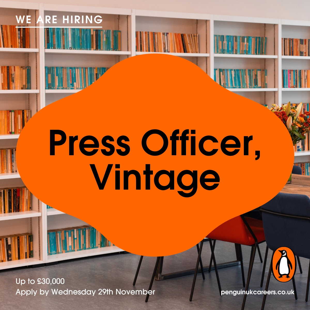 penguinukjobs's tweet photo. 🐧📢Do you have knowledge of publicity, having supported on media and events campaigns? Are you ready to make the next step, focusing on literary publicity?

We're looking for someone who will thrive in a fast paced environment to join us!

More info: https://t.co/re4YTuSzVY https://t.co/obRVL4wsMi