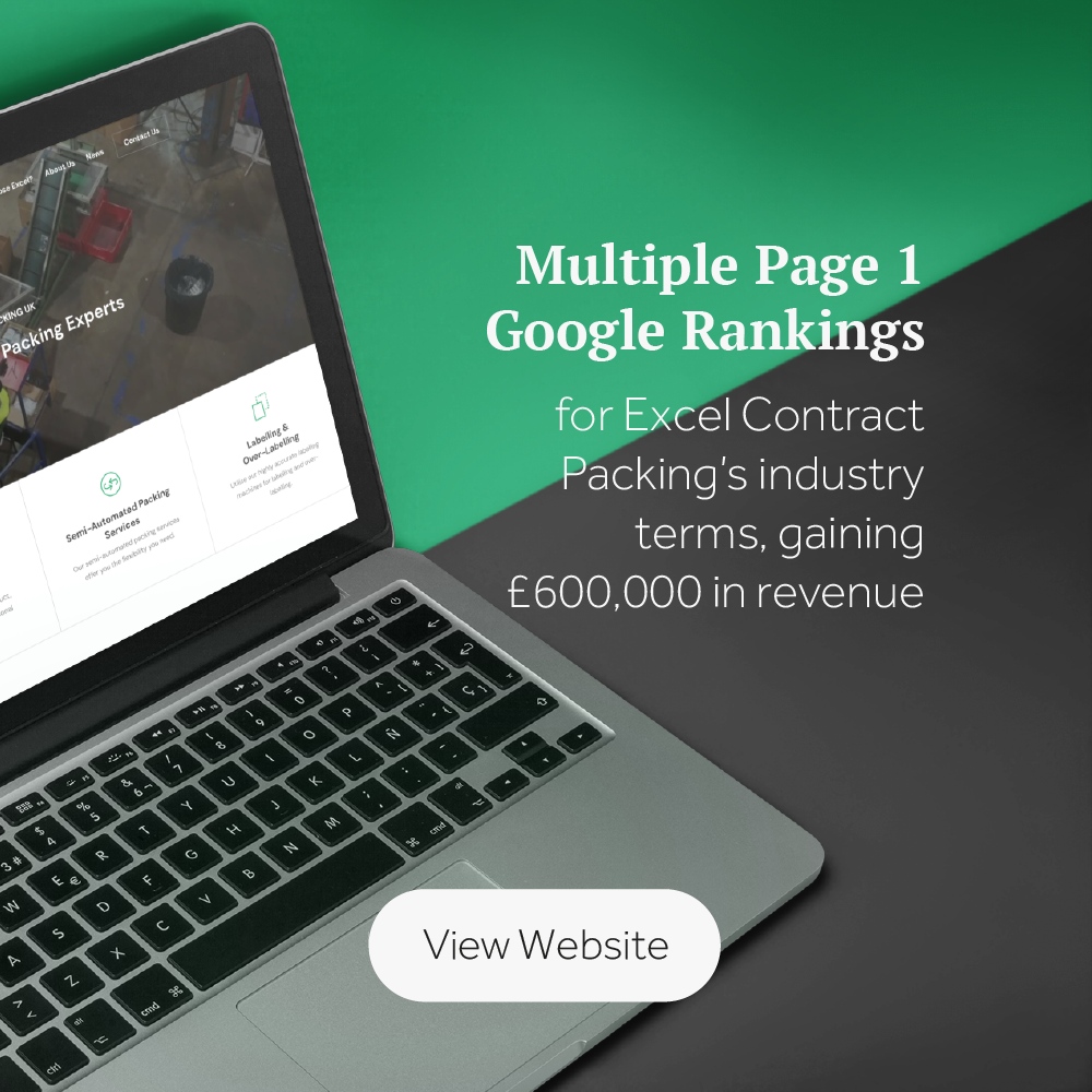 OldBoysCo's tweet photo. Excel Contract Packing saw success with multiple page 1 rankings on Google for key industry terms. Contact us today to see how SEO can help your business grow. https://t.co/1DfrWvb3ES