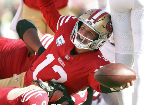 Through 11 weeks Brock Purdy is: 
#1 Quarterback Rating - 115.1 
#1 QBR - 77.1 
#1 Completion Percentage - 70.2% 
#1 TD % - 6.5% 
#1 Passing Success Rate - 56.3% 
#1 Yards Per attempt - 9.7 
#1 Adjusted Yards per attempt - 10.2 
#1 Yards per completion - 13.8  
#1 Net yards per