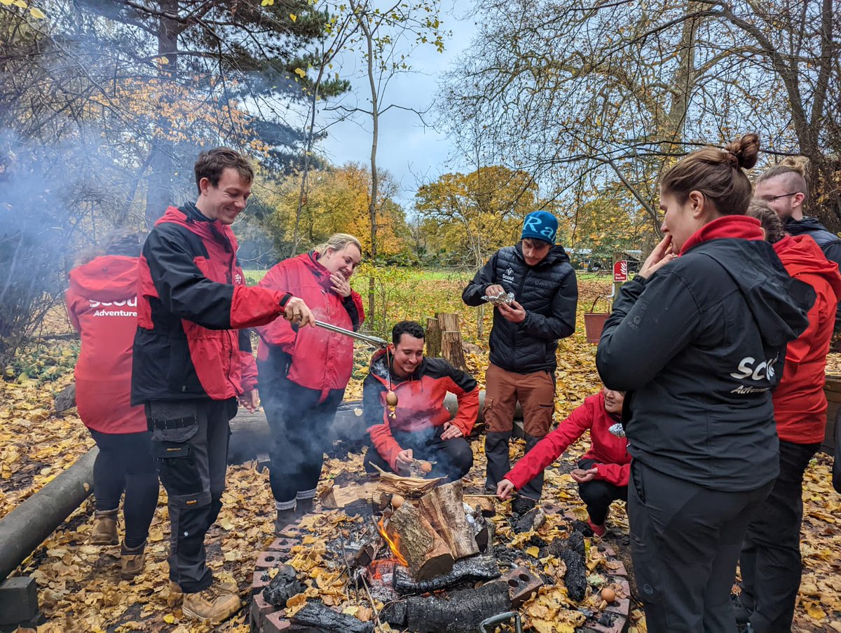 Team Scout Adventures have travelled from all corners of the country this week to come together for some training, planning - and of course - a bit of fun! We've been focussing on our Firelighting, Backwoods Cooking and Shelter Building sessions today.