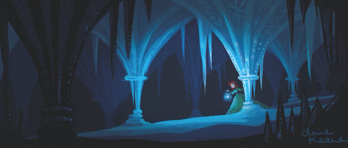 mmdisney200's tweet photo. Can you believe it’s about to be 10 years since #Frozen was released? 🤯 During the creation of the film, the story went through many changes and it’s so fascinating to see. Here we have some early concept art that I love, made by the incredible Claire Keane ❄️ https://t.co/aPWDELOqpI