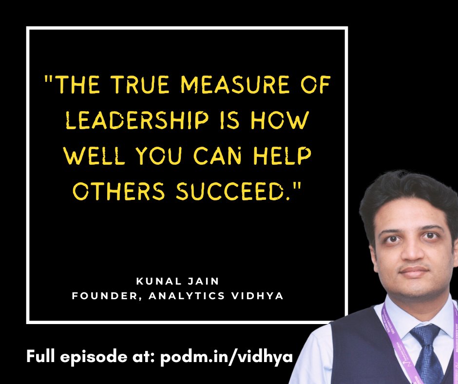 founderthesis's tweet image. True leadership thrives in the success of others. 🌟

🎧 Check out the full conversation with Kunal Jain, founder of Analytics Vidhya at: podm.in/vidhya

#AnalyticsVidhya #Datascience #AI #IndianStartups #FounderThesis