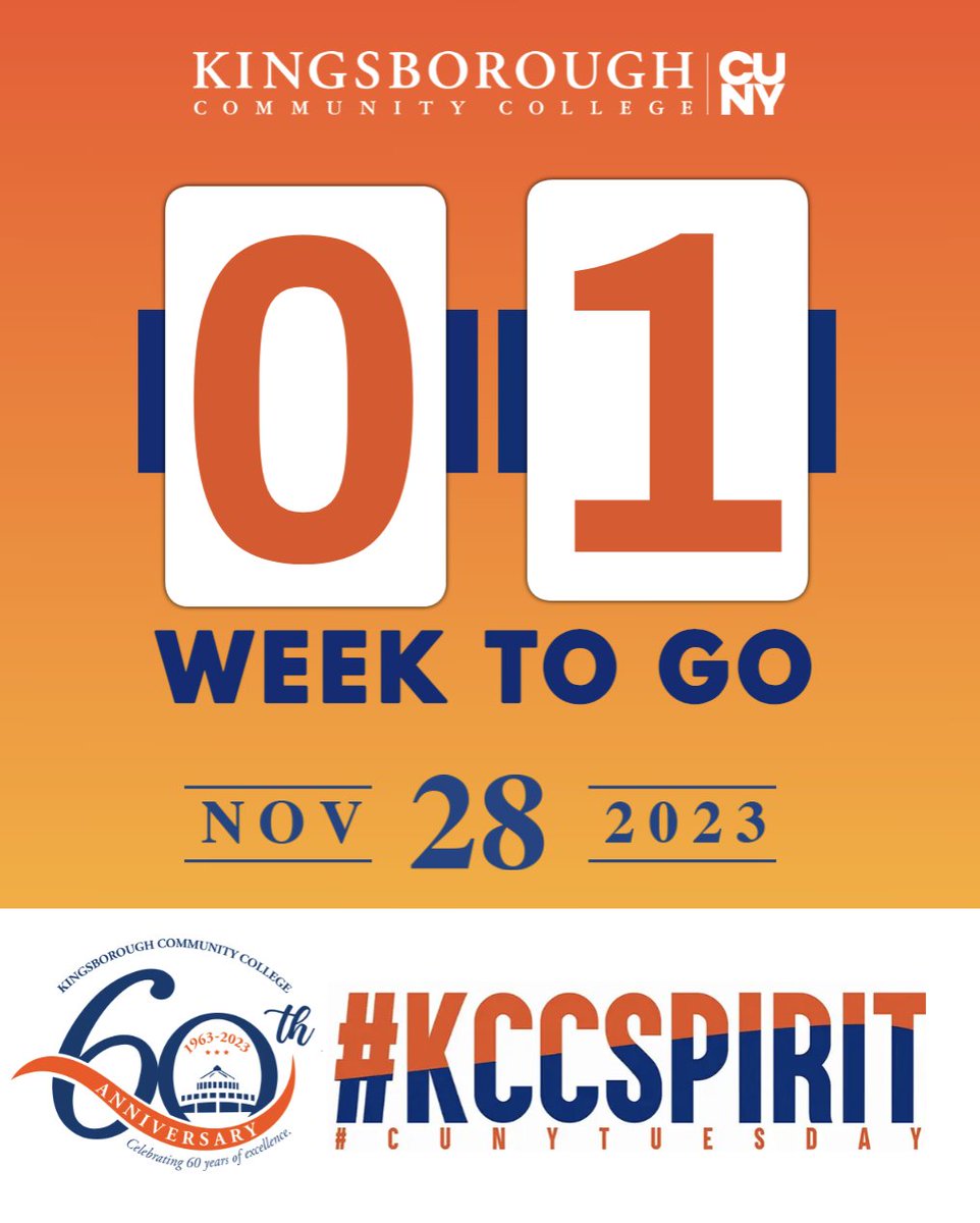 #KCCSPIRIT Day is around the corner and the teams are getting ready for our annual games on Tuesday, November 28th. We are still accepting donations here:
kingsborough.cunytuesday.org and drawing tickets for prizes are now available here:  kccspirit23.givesmart.com