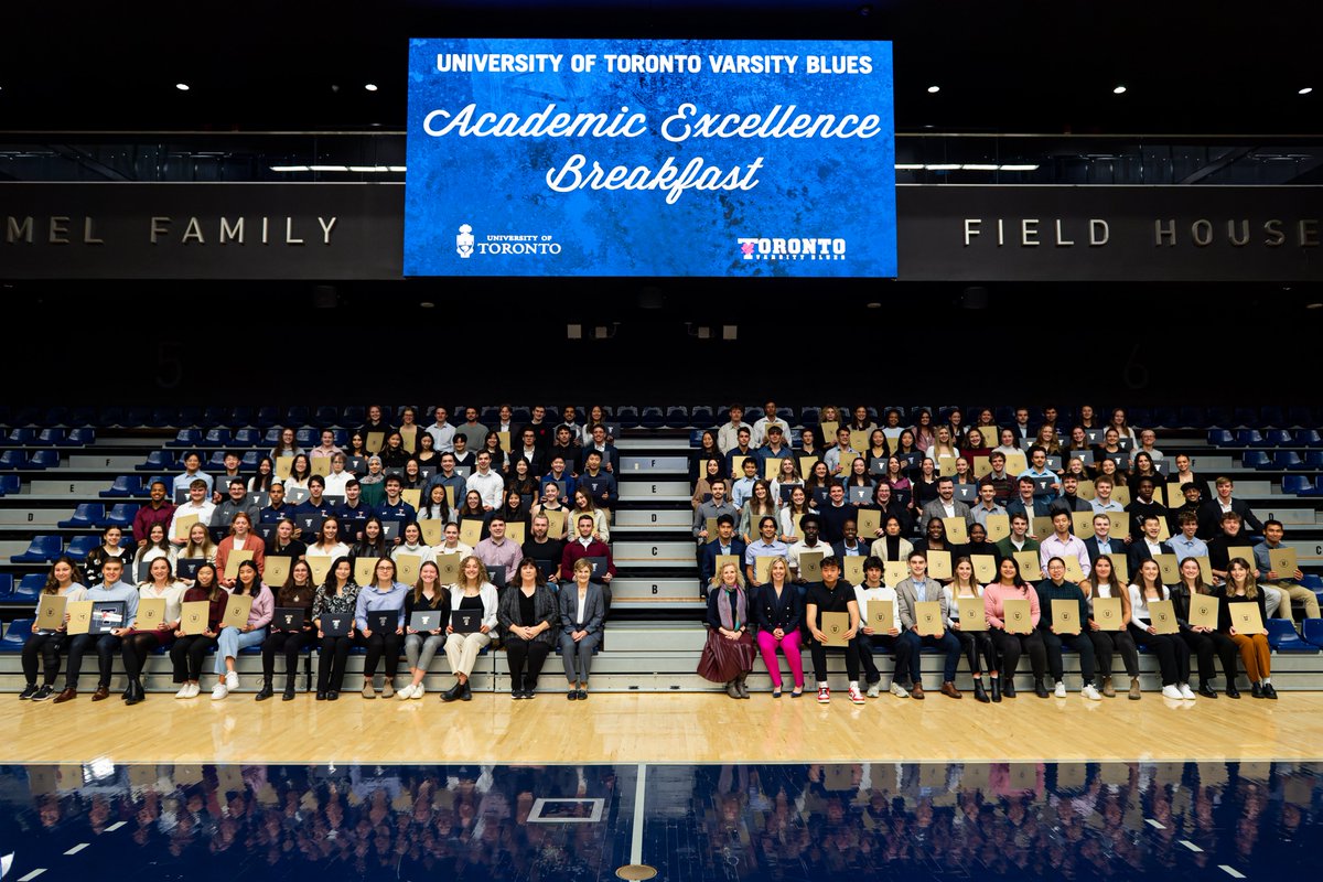 Top honours! 🎓 277 Varsity Blues student-athletes were honoured this morning at the 12th annual academic excellence breakfast. 🗞️: tinyurl.com/kpwuk83d WE ALL #BLEEDBLUE | #WeAreTO