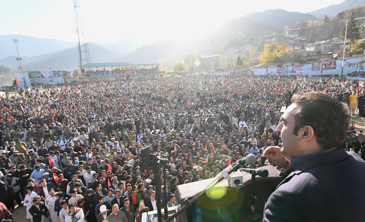 BBhuttoZardari's tweet photo. I am humbled by the love and support shown to me by my brothers and sisters in Upper Dir. The PPP believes in building a Pakistan where the marginalised and the weak are protected, where the circumstances of one’s birth doesn’t determine access to healthcare, and above all else where everyone lives with dignity and respect. The people of Upper Dir have resoundingly endorsed that message. Come February 8th, I am confident the people of Pakistan will as well.