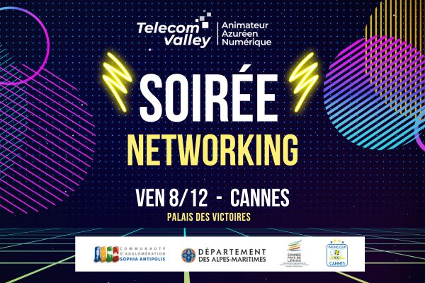 Rendez-vous à la soirée networking de @TelecomValley 🥂 🗓️Vendredi 8 décembre dès 18h 📍 Palais des Victoires : 2 Avenue Maurice Chevalier – 06150 CANNES Cette soirée sera l'opportunité de discuter de sport et d'entrepreneuriat avec des invités d'exception ! 🎙️