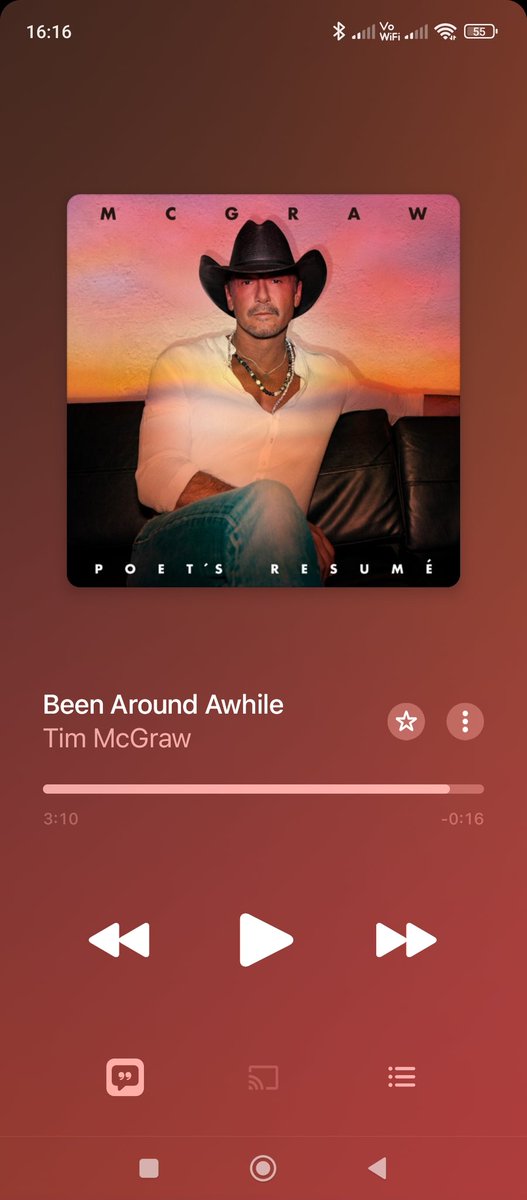 Congratulations @TheTimMcGraw for another No. 1 Single #StandingRoomOnly 😍😍😍 Well deserved 😁
Thanks for amazing surprise with #PoetsResume ❤️❤️
My personal favorite song is #BeenAroundAwhile 😀