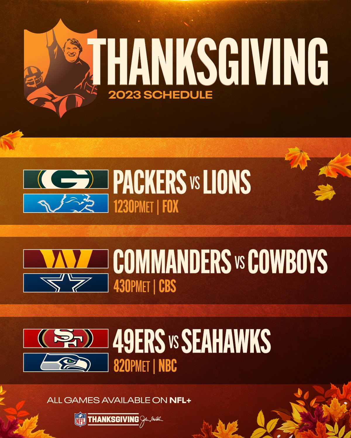 Thanksgiving Day Schedules 2023