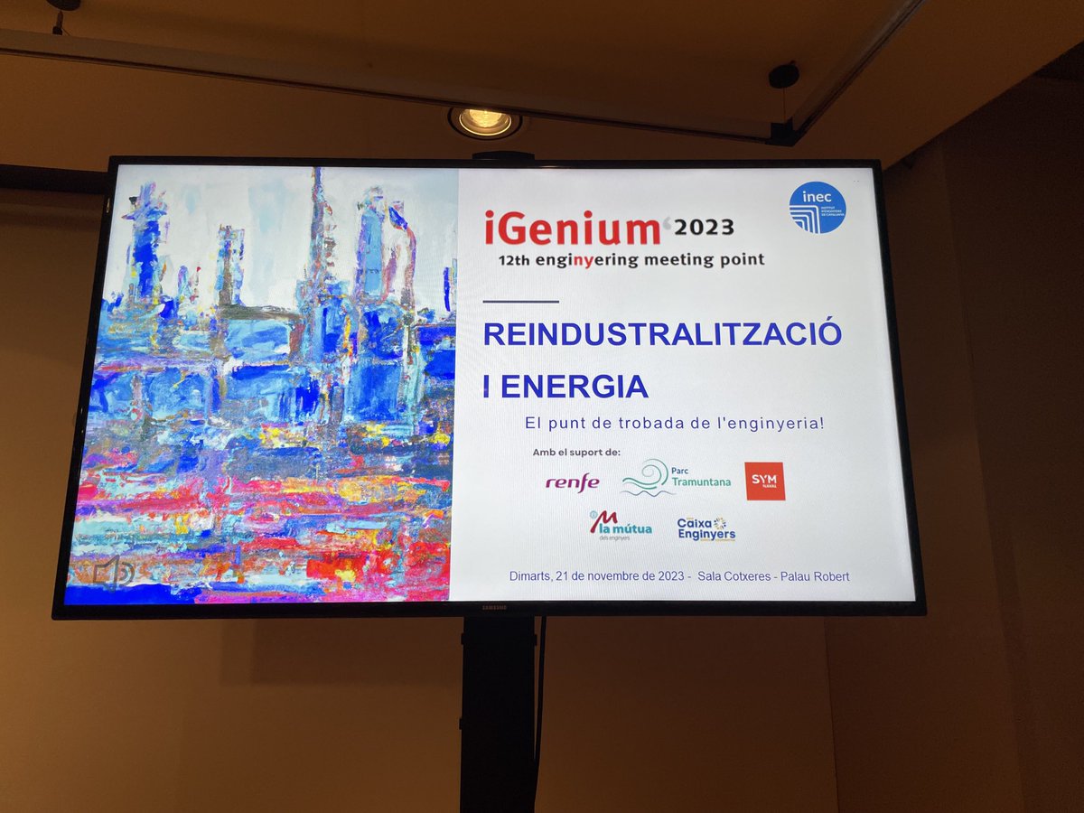 Comencem en 5 minuts #reindustrialització i #energia #igenium23