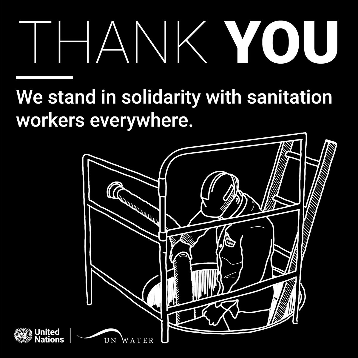 Sanitation workers face extreme danger & prejudice in many countries. We stand in solidarity with sanitation workers everywhere. Thank you for your essential work! We call for more protection & respect for the critical services you provide. #WorldToiletDay #IWorkInSanitation 💧