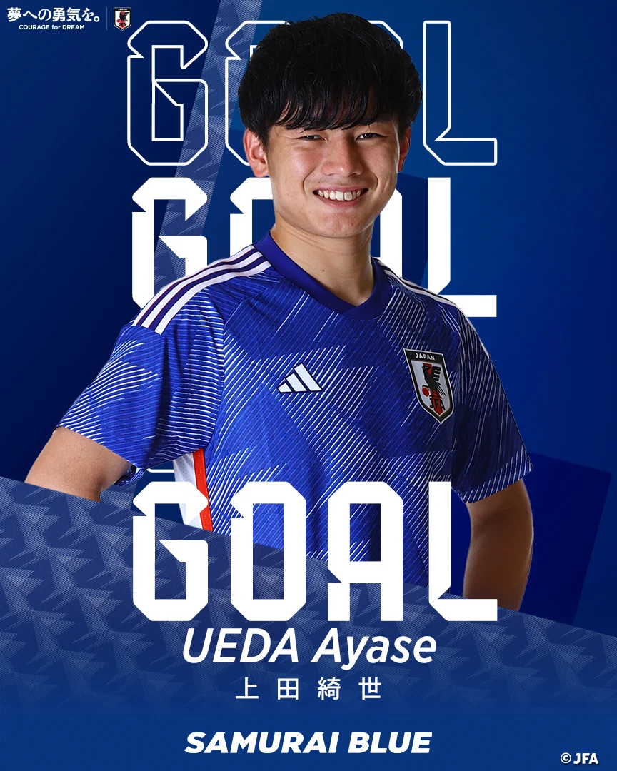 上田綺世　サッカー日本代表　直筆サイン　ワールドカップ　サムライブルー　証拠あり F_d8EWuaoAAfZTb?format=webp&