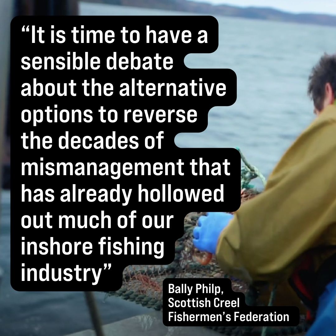 ourseas_scot's tweet photo. Happy #worldfisheriesday. Scotland’s inshore fisheries need recovery to support sustainable fishers, coastal communities, and future generations 

Read our open letter 📄 https://t.co/qbRr7GeBVQ

Take action ✊https://t.co/jaWTPQQjE5

#inshorelimit #bringbackthefish @CreelScff https://t.co/m6Aqbh2Deh