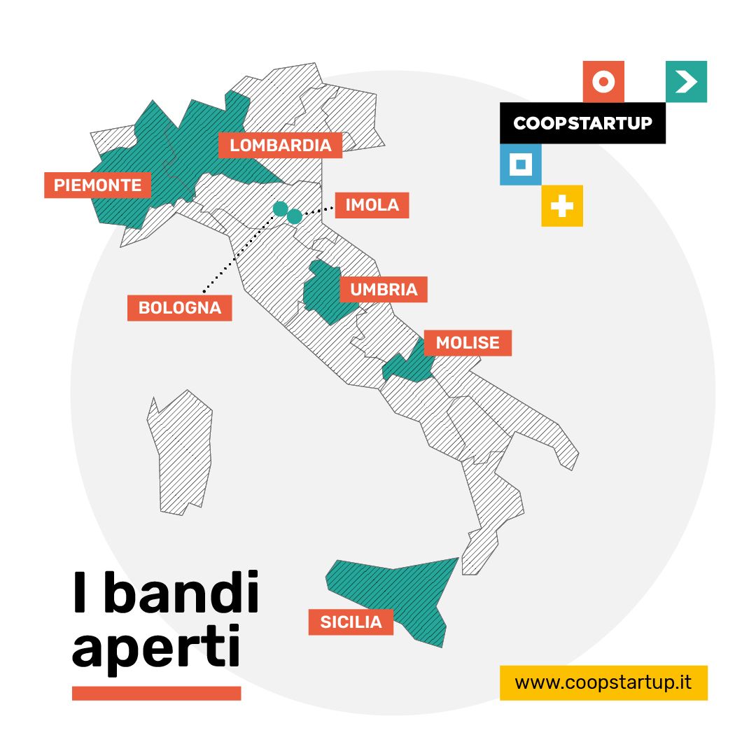 #Coopstartup è un percorso di accompagnamento, formazione e sostegno economico dedicato alla nuova cooperazione ma è anche un progetto che fa della collaborazione con i territori un punto di forza. 
Ecco tutte le opportunità attive.
* Scopri di più: coopstartup.it