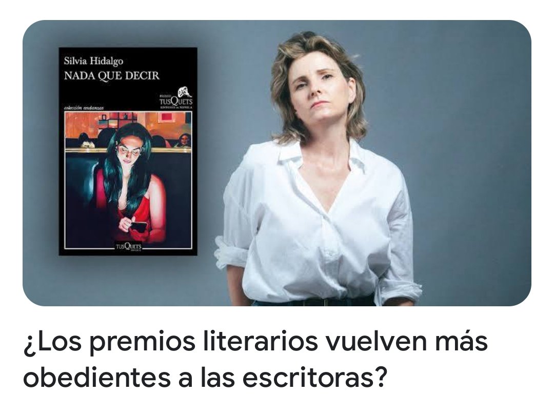 Las escritoras como ente único, el nuevo monstruo sin identidad ni rostro. Ponen mi foto, entiendo que shorpresha ahora no respondo por mí sino por todas las que escriben. Están haciendo un manual precioso de Cómo acabar con la escritura de las mujeres, versión 2023.