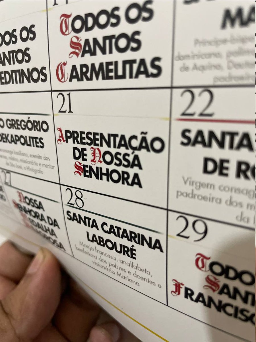 quo_primum's tweet photo. Hoje é dia da Apresentação de Nossa Senhora - e de te recordar que com o Calendário dos Santos 2024 você terá esse dia e o de todos os santos do ano na sua casa!

Acesse https://t.co/Ka1EUrHyzw e garanta já o seu - mas corra, porque a pré venda está acabando! https://t.co/XBR1uPpn5B