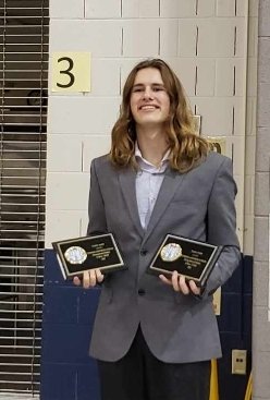 THSswimdive's tweet photo. School record breakers for 2023 Swim &amp; Dive! 
Way to go Carter and Reed! https://t.co/0jjIuanhoI