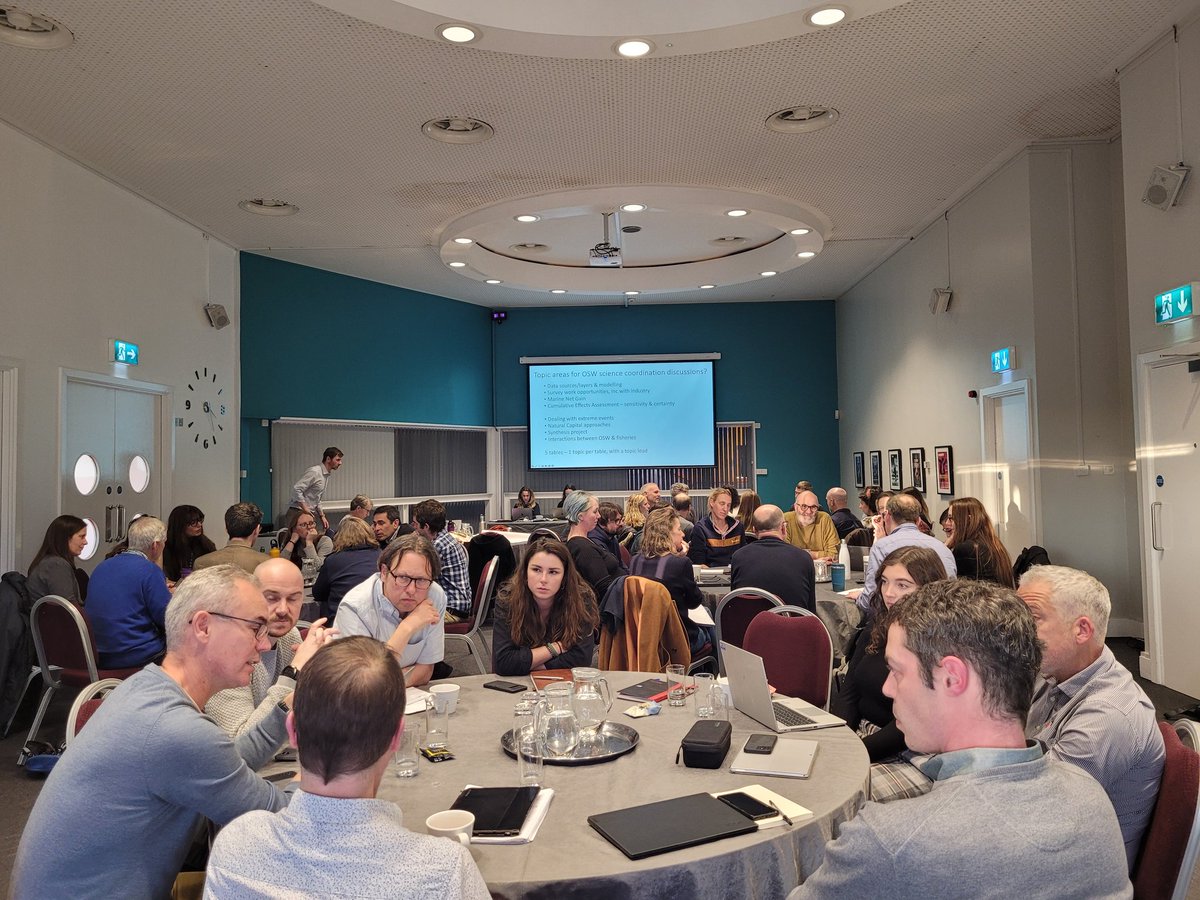 estlanejones's tweet image. @BioSScotland #OSR group are at the @ECOWind_UK &amp;amp; #OWEC @TheCrownEstate this week @thelowry. On day 1 we&apos;re discussing how we can coordinate science between different projects researching the impacts of offshore wind on the ecosystem #PrePAREDproject #ECOWINGS