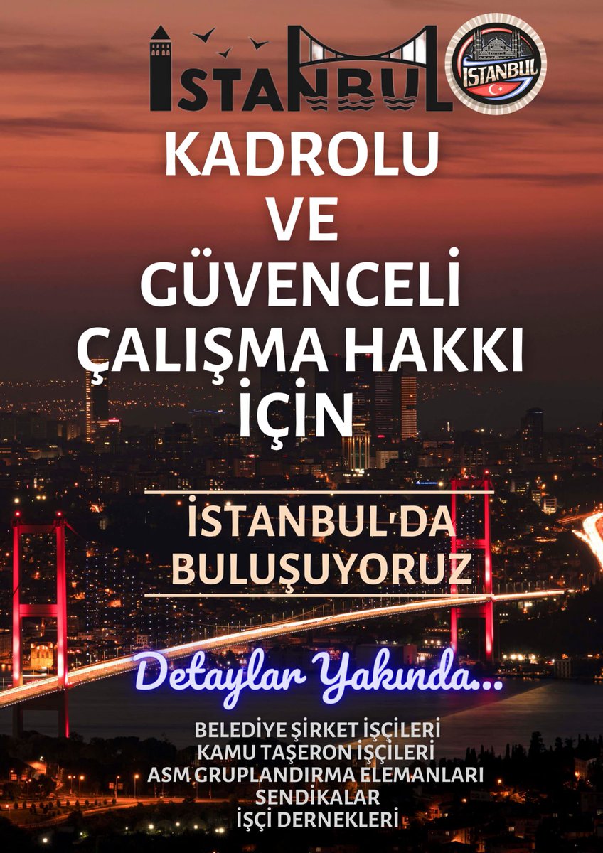 Sendikalar için 1 yıllık toplu iş sözleşmesi yapın diyoruz ama inatla 3 yıllık yapıp işçiyi keklik görüp aman Kaçmasın diyorlar 
İşçinin hepsi %100 sarı sendikalardan şikayetçi ama istifa edip sendikamı değiştireceğim diyenler %1 değil 
Biz inatla şunu diyoruz işçi kendi kaderini