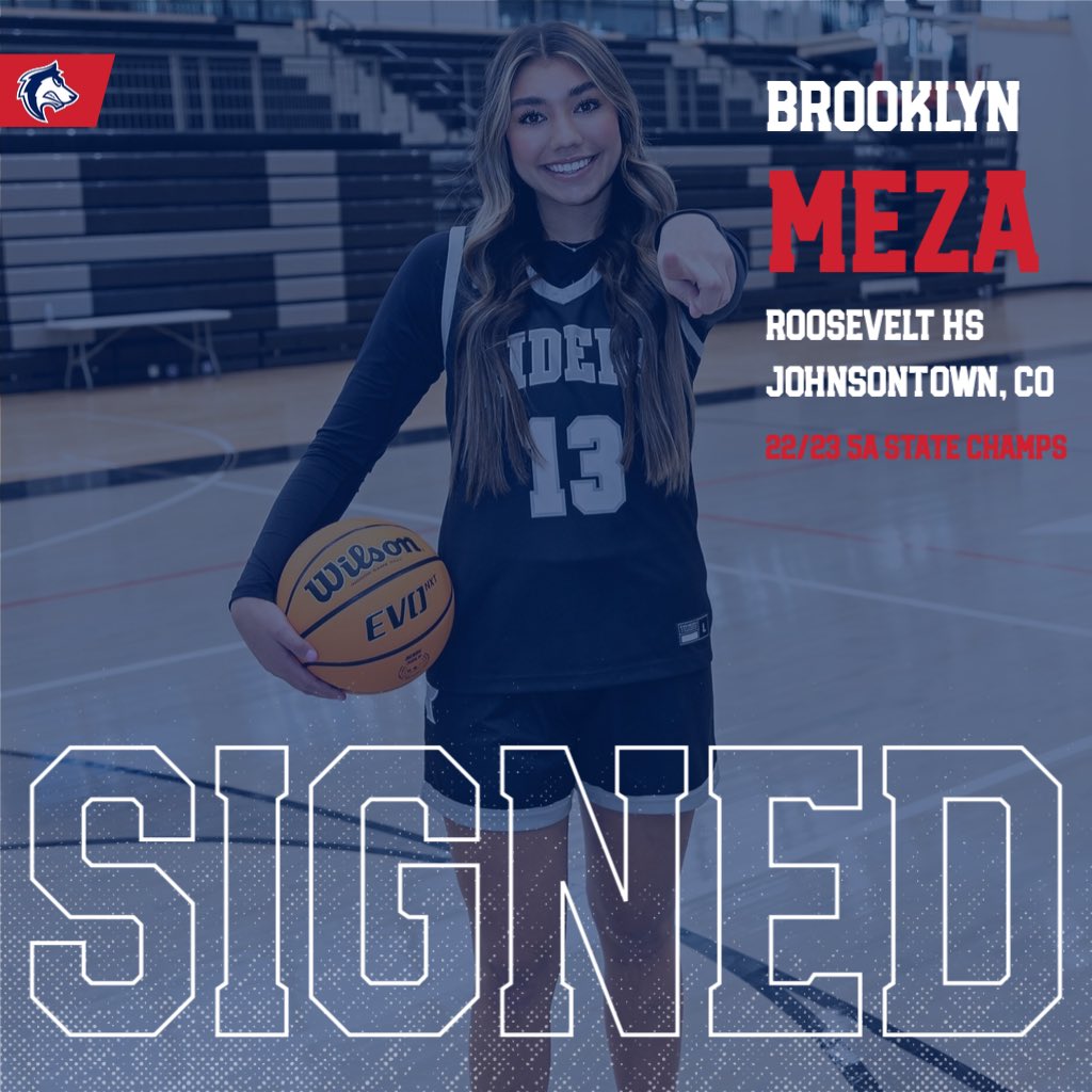 Pack Nation please welcome our class of 24 signee, Brooklyn Meza! She comes to us from the 22/23 Co 5A state champions Roosevelt HS. She averaged 11.6 ppg &amp; 6.8 rbnds. The 6’0 forward will be a great addition to the Pack. Welcome home Brooke! Go Pack! #winner